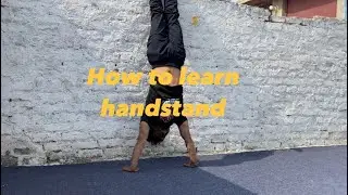 How to learn handstand 🤸🏻‍♂️#handstand