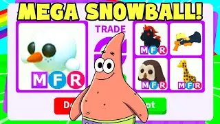 Worlds First MEGA SNOWBALL PET (Adopt me)