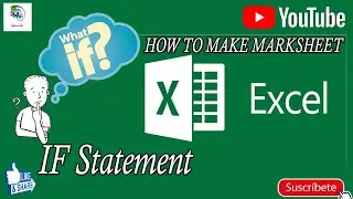 Marksheet Formula in Excel - using IF statement ( in urdu / hindi)