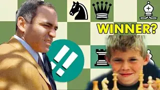 Epic Battle: Young Magnus Carlsen vs. Garry Kasparov in Chess | #chess