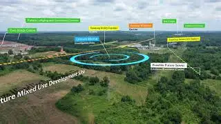Drone footage with all graphics needed motion tracked