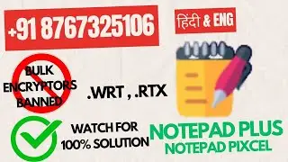 Image to Notepad Plus copy paste ,Jpg to Notepad RTX++ , Notepad Pixcel Startxt. .wrt. 100% TRICK
