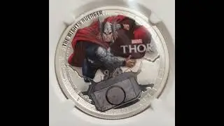 2014 Thor Avengers .999 Silver coin from the country if Niue NGC Graded Proof