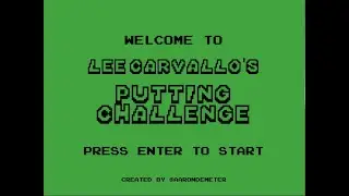 Lee Carvallo's Putting Challenge Speedrun (Hole In One)