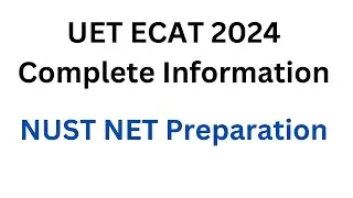 UET Entry Test Preparation 2024 I ECAT 2024 Preparation I NUST NET 1 Preparation I ECAT Past Papers