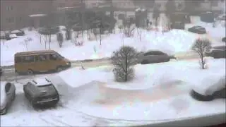 В Смоленске снегопад