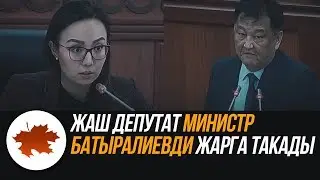 Жаш депутат министр Батыралиевди жарга такады