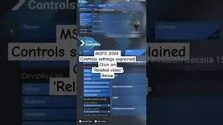 Microsoft flight simulator 2024 control settings menu how to setup 