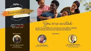 Mpumalanga Maintenance Awareness Webinar
