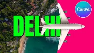 Travel Intro Animation using Text Reveal Effect in Canva || Canva Tutorial in Hindi 2025