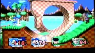 super smash brothers brawl match