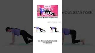 Wanna feel the burn? Try this 5 minute Pilates inspired yoga practice.