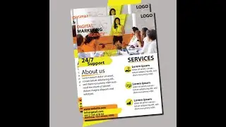 flyer design illustrator -02 |  graphic design tutorials