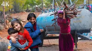 Family Life in the Mountains - Four Seasons Nomadic Culture| Documentary-4K
