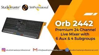 ORB 2442 Premium Large-format 24 Channel Live #Audio Mixing Console by #StudiomasterProfessional