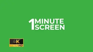 1 Minute Plain Green Screen | Chroma Relax 