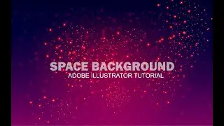 How to create Abstract Galaxy Background in Adobe Illustrator CC tutorial