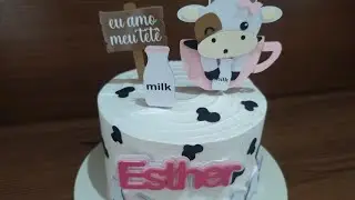 BOLO AMO MEU TETÊ (bolo mensário)