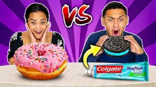 REAL VS PRANK FOOD CHALLENGE!