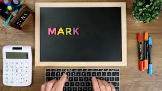 Stop Motion of Letters on a Chalkboard
