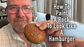 How To Paint A Hamburger Rock
