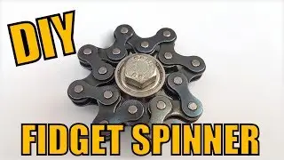 Fidget Spinner DIY:Bike Chain Fidget Spinner (easy to make in 90 seconds)