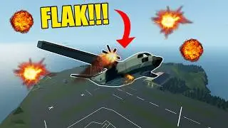 Military C 27 Gets SHOT DOWN By Flak In Stormworks!!!