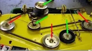 easy steps how to change john deer lawnmower deck belt