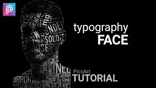 Edit foto typography (face text), PicsArt - android tutorial