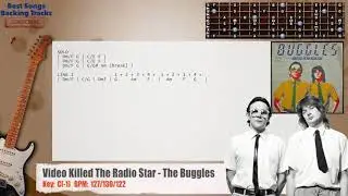 🎸 Video Killed The Radio Star - The Buggles Guitar Backing Track with chords and lyrics