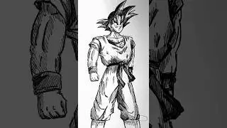 Stick-Man Son Goku DRAGON BALL #fyp #fypシ #drawing #anime