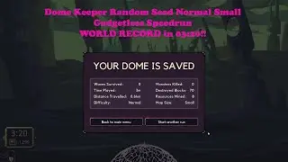 Dome Keeper Relic Hunt Normal Small Random Seed Gadgetless Speedrun World Record in 
