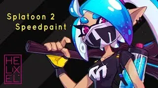 ► Speedpaint: Splatoon 2 - Inkling OC! By Helixel