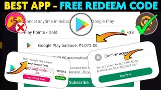 Best Trick - Free Redeem Code App | How To Get Free Redeem Code | Free Google Play Redeem Code |