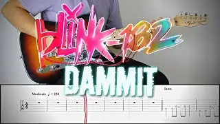 BLINK-182 -  DAMMIT | Guitar Cover Tutorial (FREE TAB)