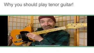 Why you should play tenor guitar!! #bass #guitar #musiceducation