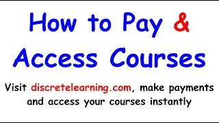 How To Subscribe & Pay For Your Desired Courses