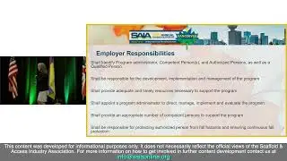 Fall Protection Plans and Rescue Plans presented by Becky Danielson