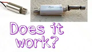 WORLD'S SMALLEST MOTOR/VIBRATION MOTOR EXPERIMENT