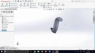 Swept Boss Base Tutorial   Solidworks