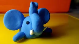 Слон из пластилина. Как слепить из пластилина слоника или слона. Plasticine elephant