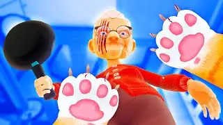 I Used My CLAWS on Granny as a CAT... (I Am Cat VR)