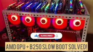 Mining Rig Slow Boot Fix in Windows 10 using AMD GPU (RX 6700 XT) and B250 Motherboard