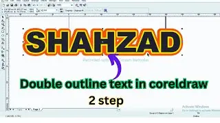 Add Double outline text in coreldraw|coreldraw tutorial|