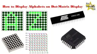 How to display Alphabets on dot-matrix display in Assembly Language