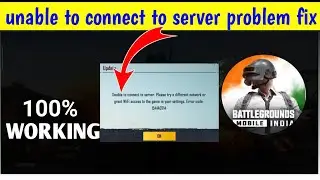 unable to connect to server please try a different network settings bgmi🔥BGMI Unable To Connect Fix