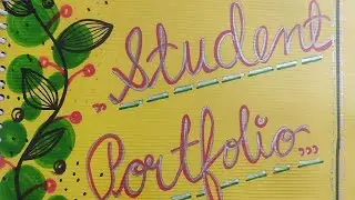 Student Portfolio| Project making | Portfolio for School | holiday homework