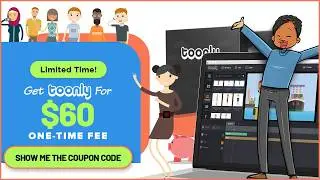 Toonly one-time price, $60 for lifetime access ✔️ No monthly fees EVER!