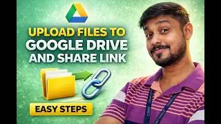 How to upload files to google drive and share link