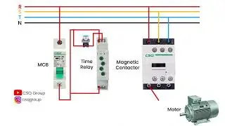 On Delay Timer Connection Diagram 3 Phase Motor Timer Wiring